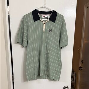 Men’s Fila BB1 Polo NWT Seafoam GSize L Vintage Inspired Tennis
